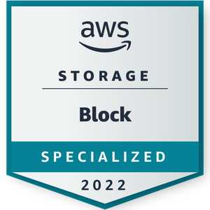 AWS Storage Block Specialized 2022 award